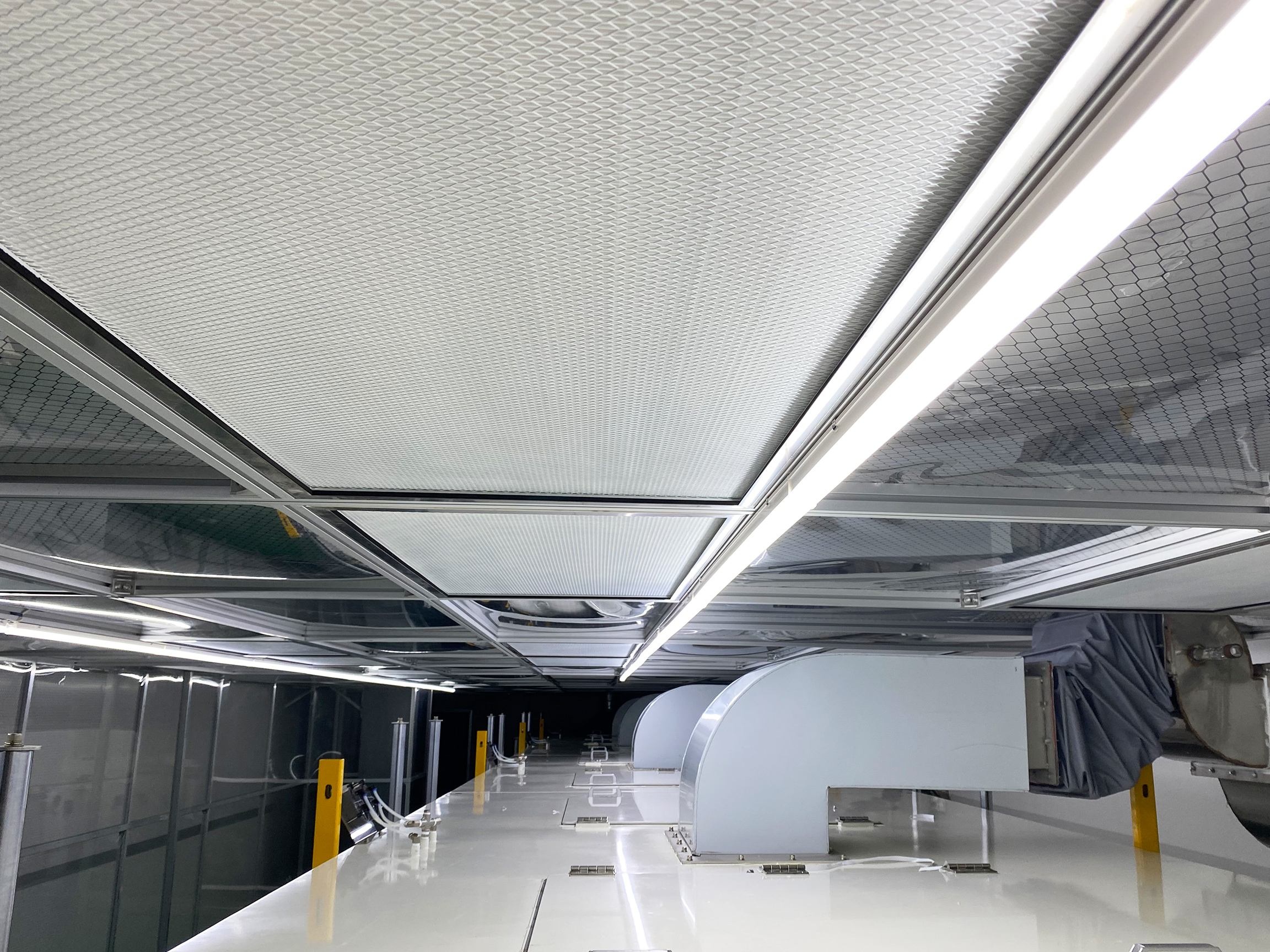 Modular FFU T-Bar Grid Cleanroom Ceiling System